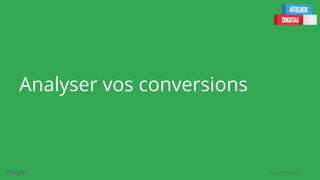 Confidential + Proprietary
Analyser vos conversions
 