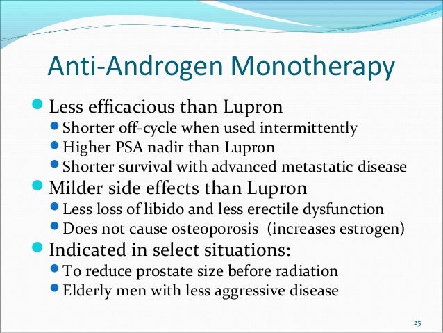 Lupron Casodex Side Effects