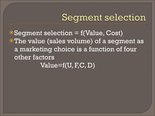 Segment Selection Market Segmentation | PPT
