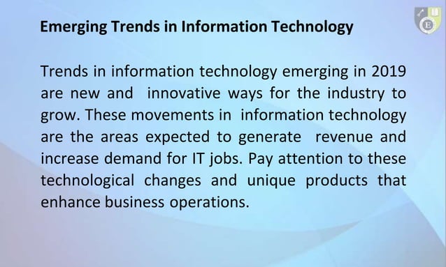 Module 6 current trends and emerging technologies | PPT
