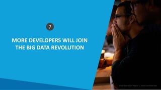 MORE DEVELOPERS WILL JOIN
THE BIG DATA REVOLUTION
Smart Data Smart Region | www.smartdata.how
7
 