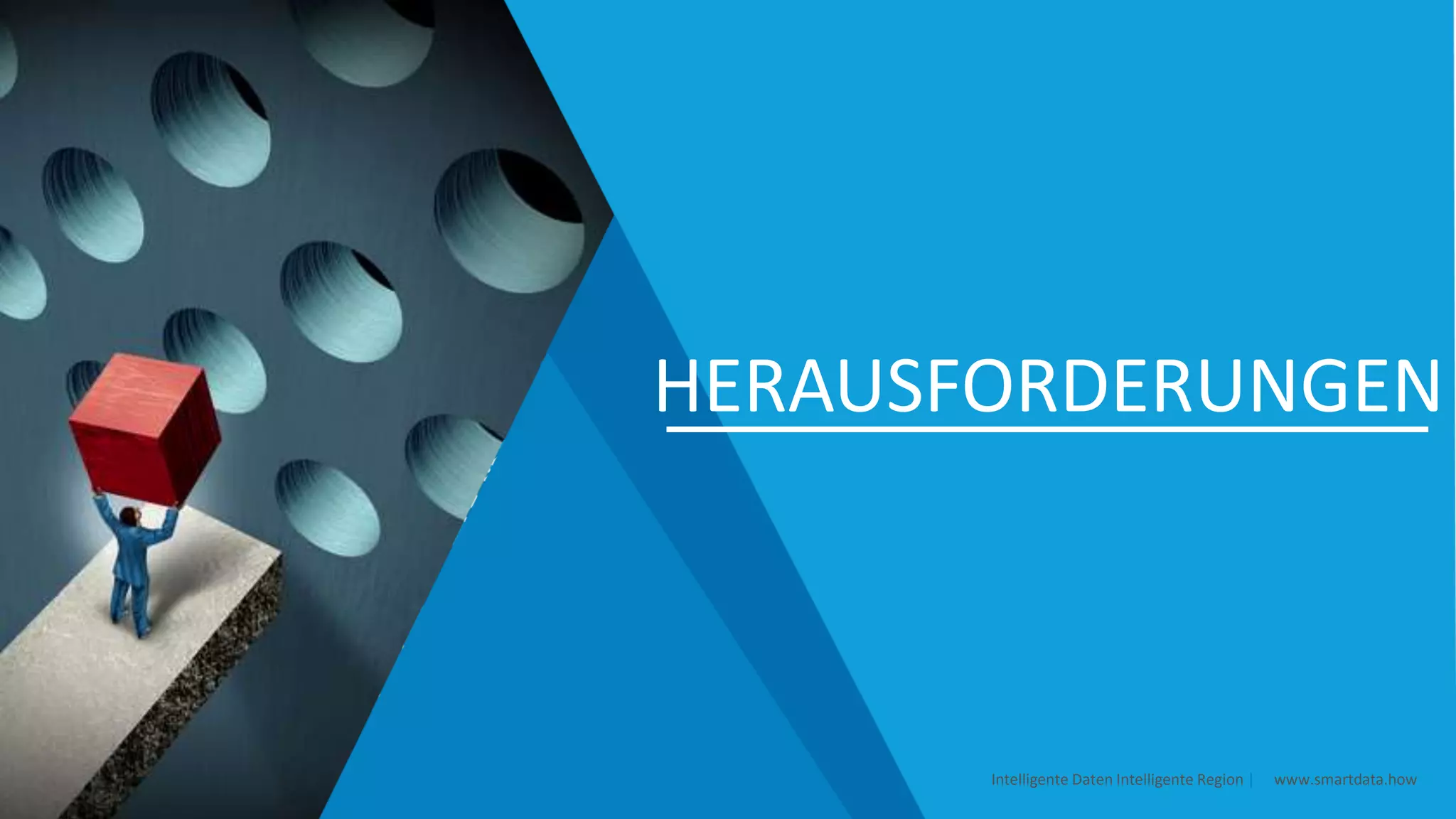 HERAUSFORDERUNGEN
Intelligente Daten Intelligente Region | www.smartdata.how
 