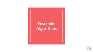 Ensemble
Algorithms
 