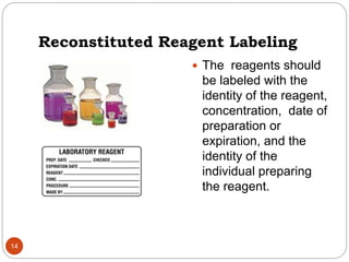 Reagent Prep Lab Module_6_GCLP__LABORATORY_REAGENTS_KITS_MATERIALS.ppt
