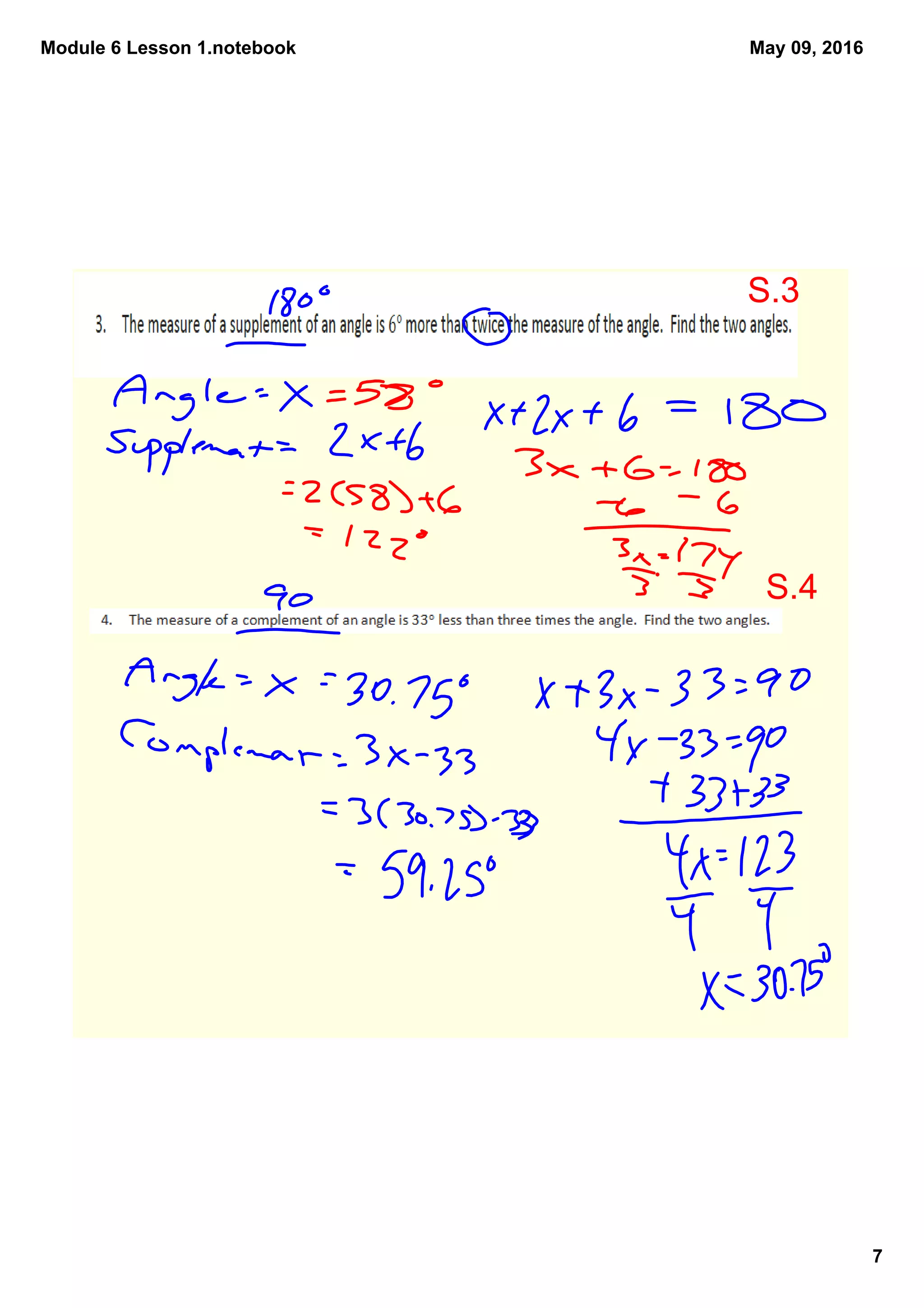 Module 6 Lesson 1.notebook
7
May 09, 2016
S.3
S.4
 