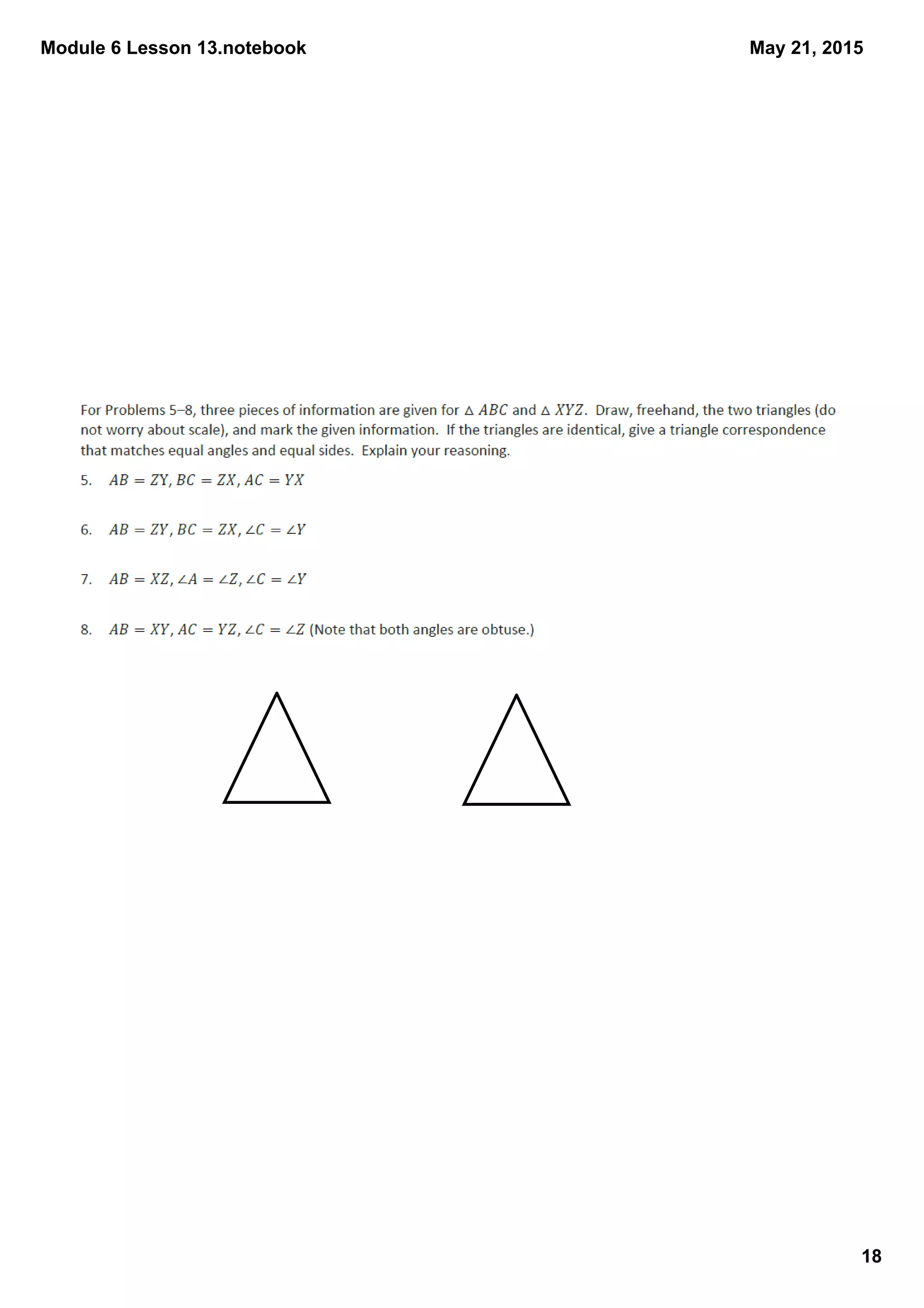 Module 6 Lesson 13.notebook
18
May 21, 2015
 