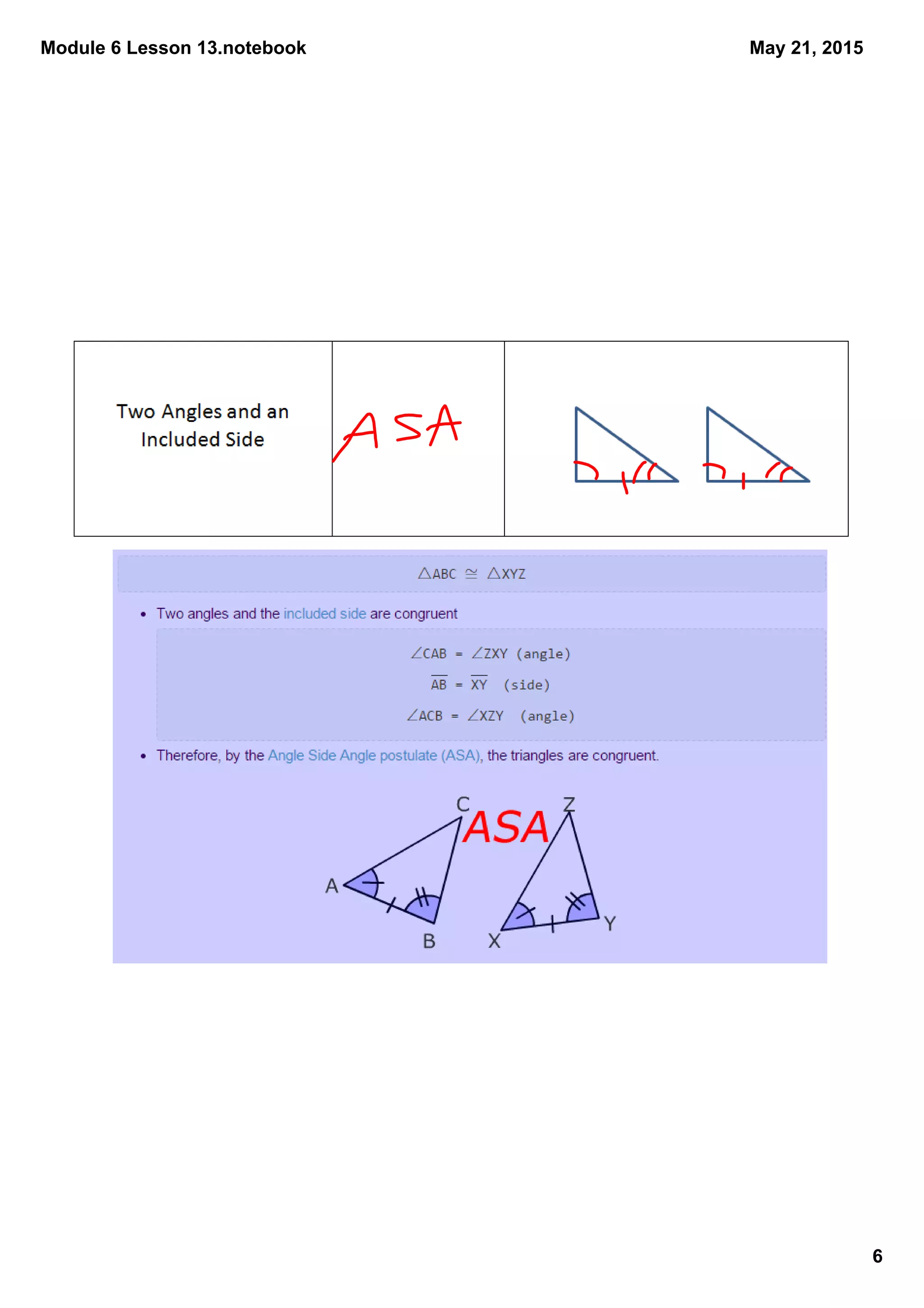 Module 6 Lesson 13.notebook
6
May 21, 2015
 