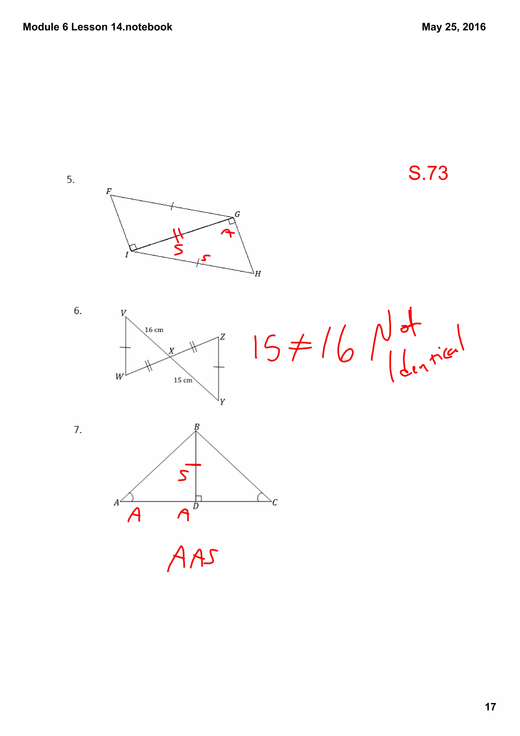 Module 6 Lesson 14.notebook
17
May 25, 2016
S.73
 