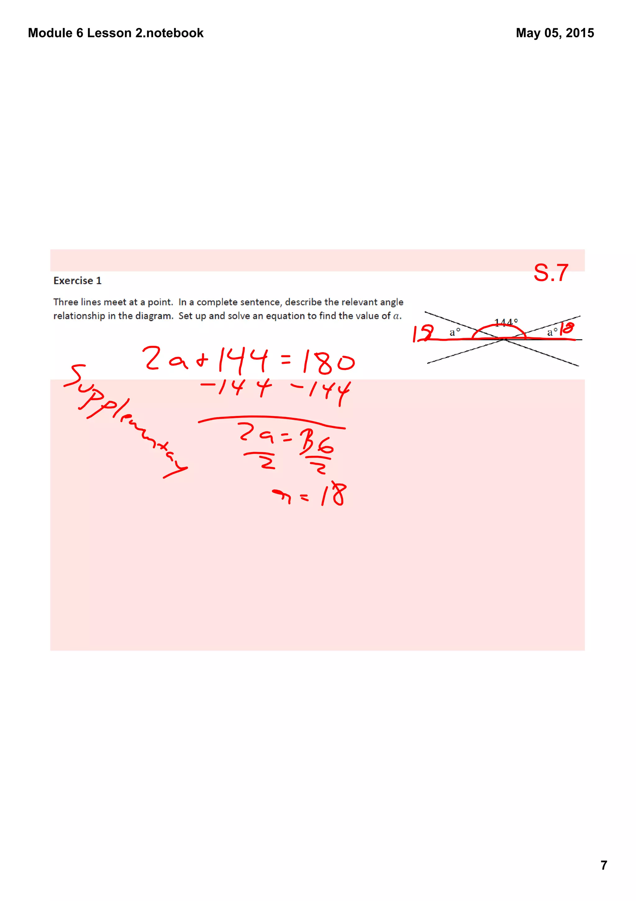 Module 6 Lesson 2.notebook
7
May 05, 2015
S.7
 