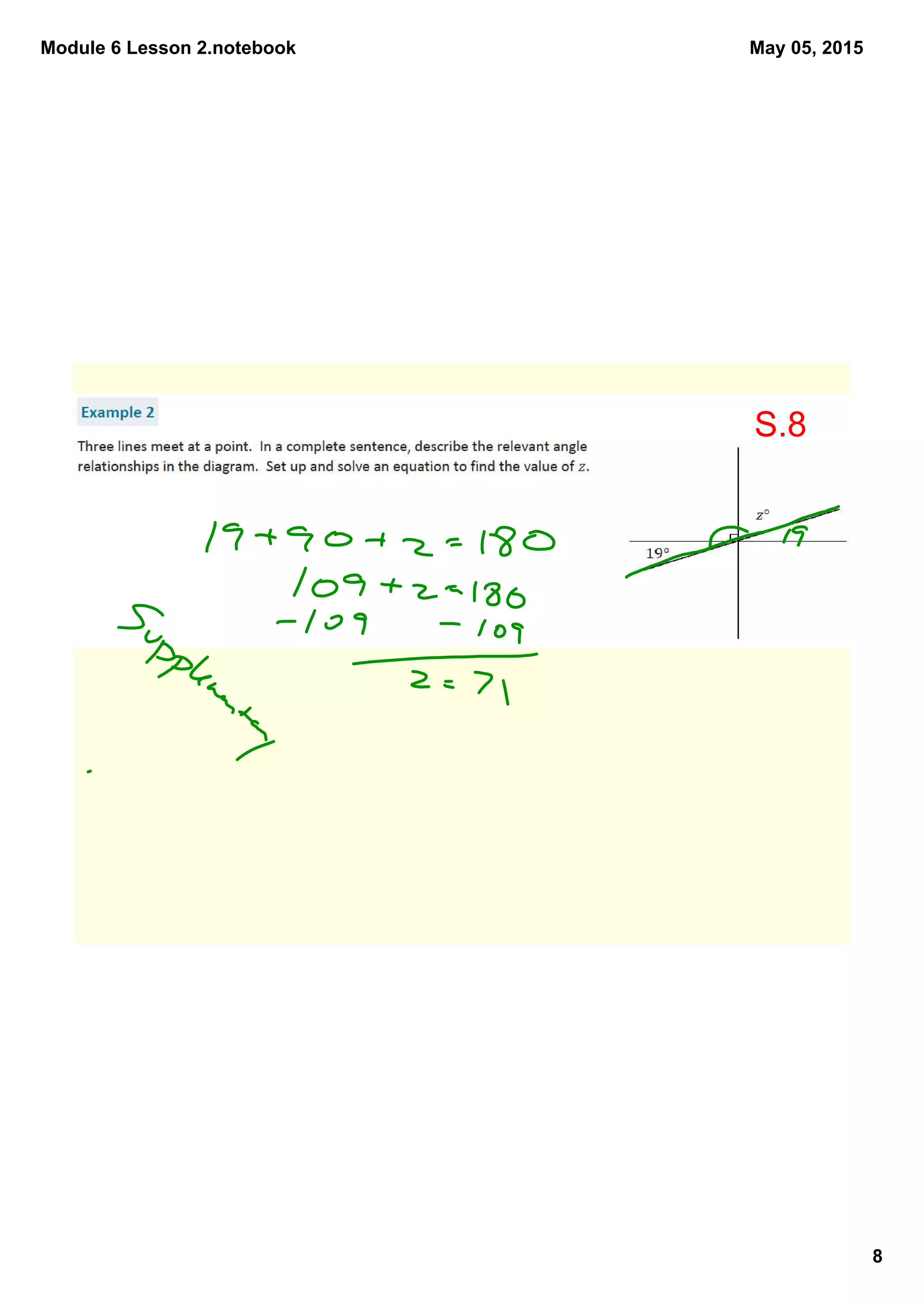 Module 6 Lesson 2.notebook
8
May 05, 2015
S.8
 