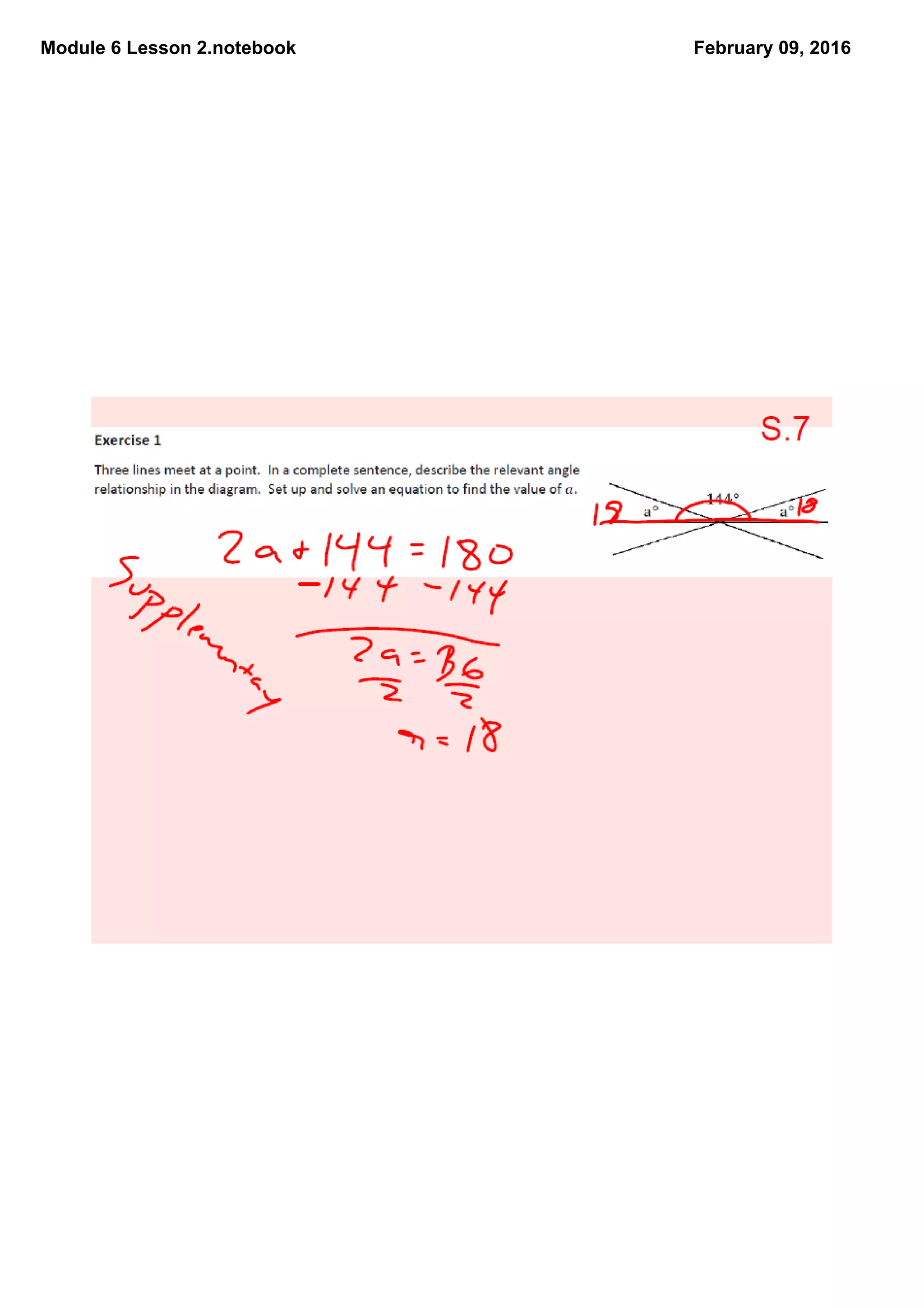 Module 6 Lesson 2.notebook February 09, 2016
 