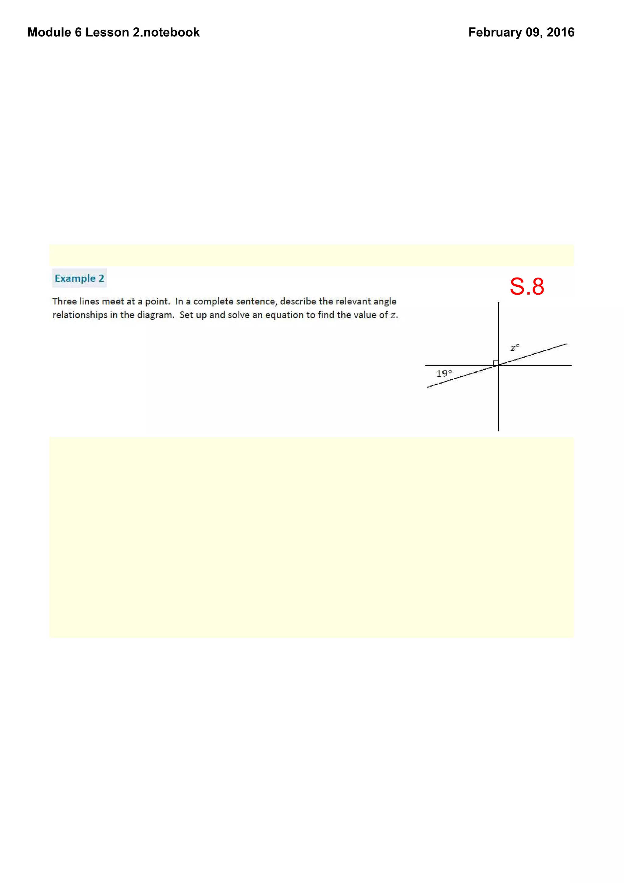 Module 6 Lesson 2.notebook February 09, 2016
S.8
 
