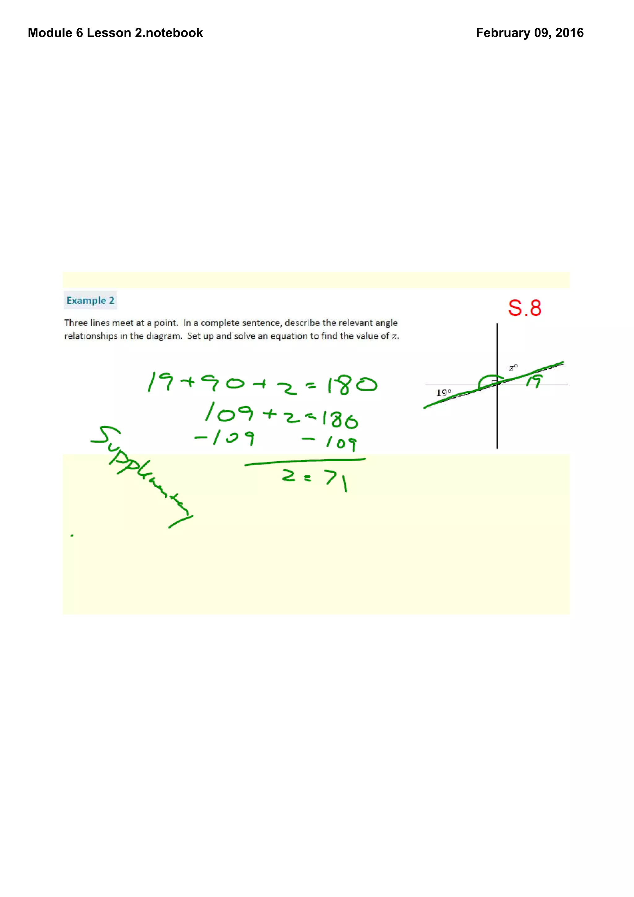 Module 6 Lesson 2.notebook February 09, 2016
 