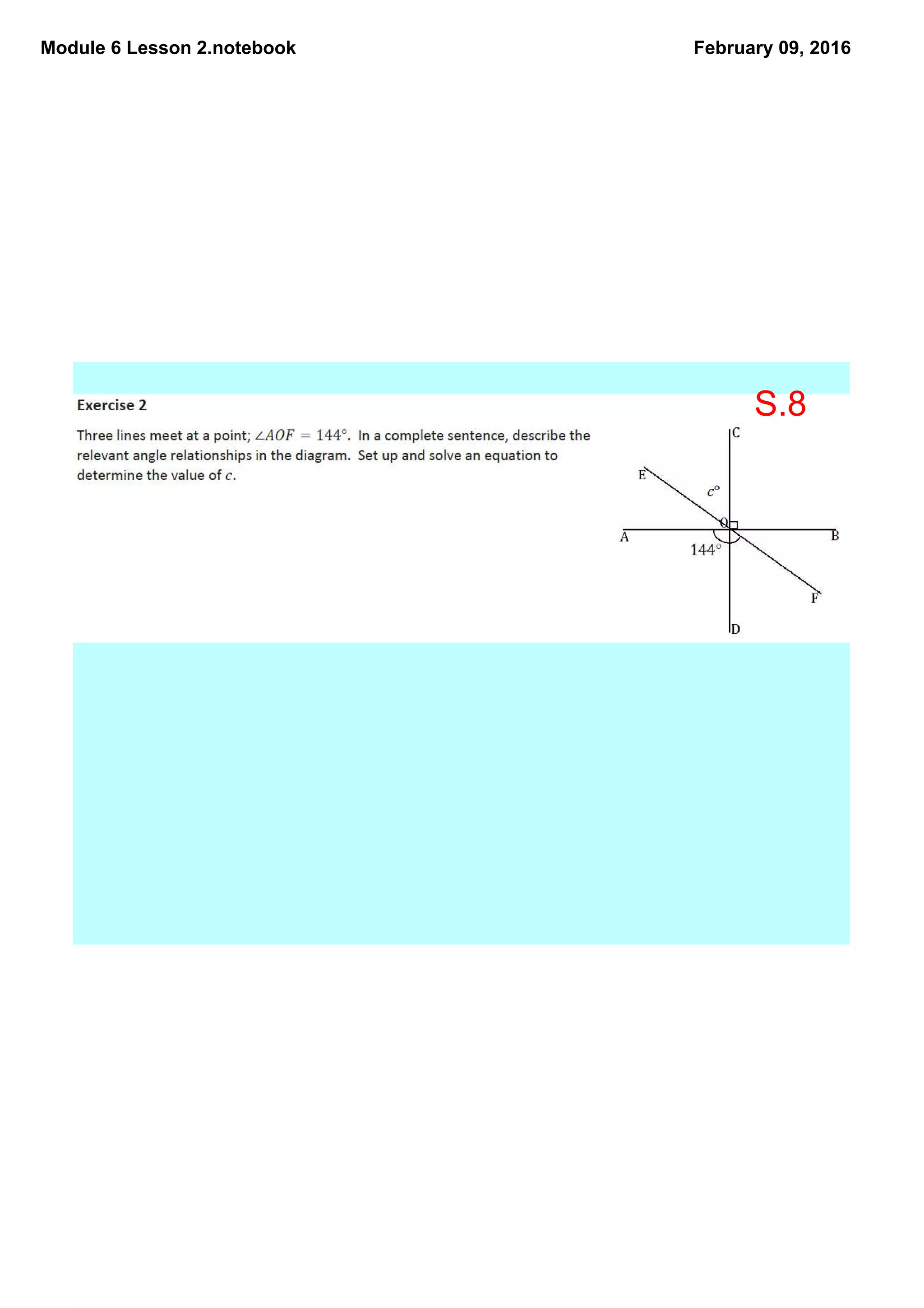 Module 6 Lesson 2.notebook February 09, 2016
S.8
 