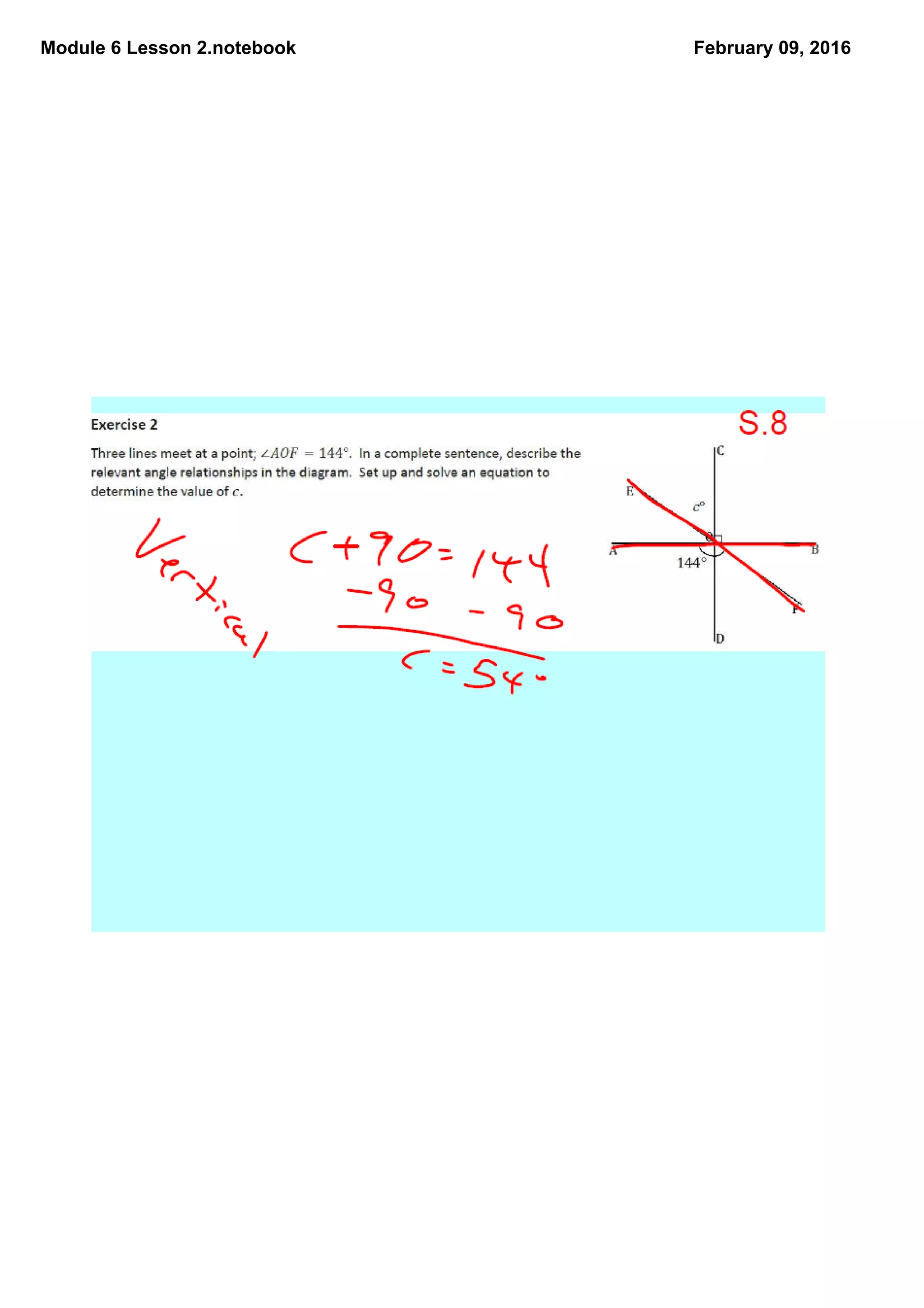 Module 6 Lesson 2.notebook February 09, 2016
 