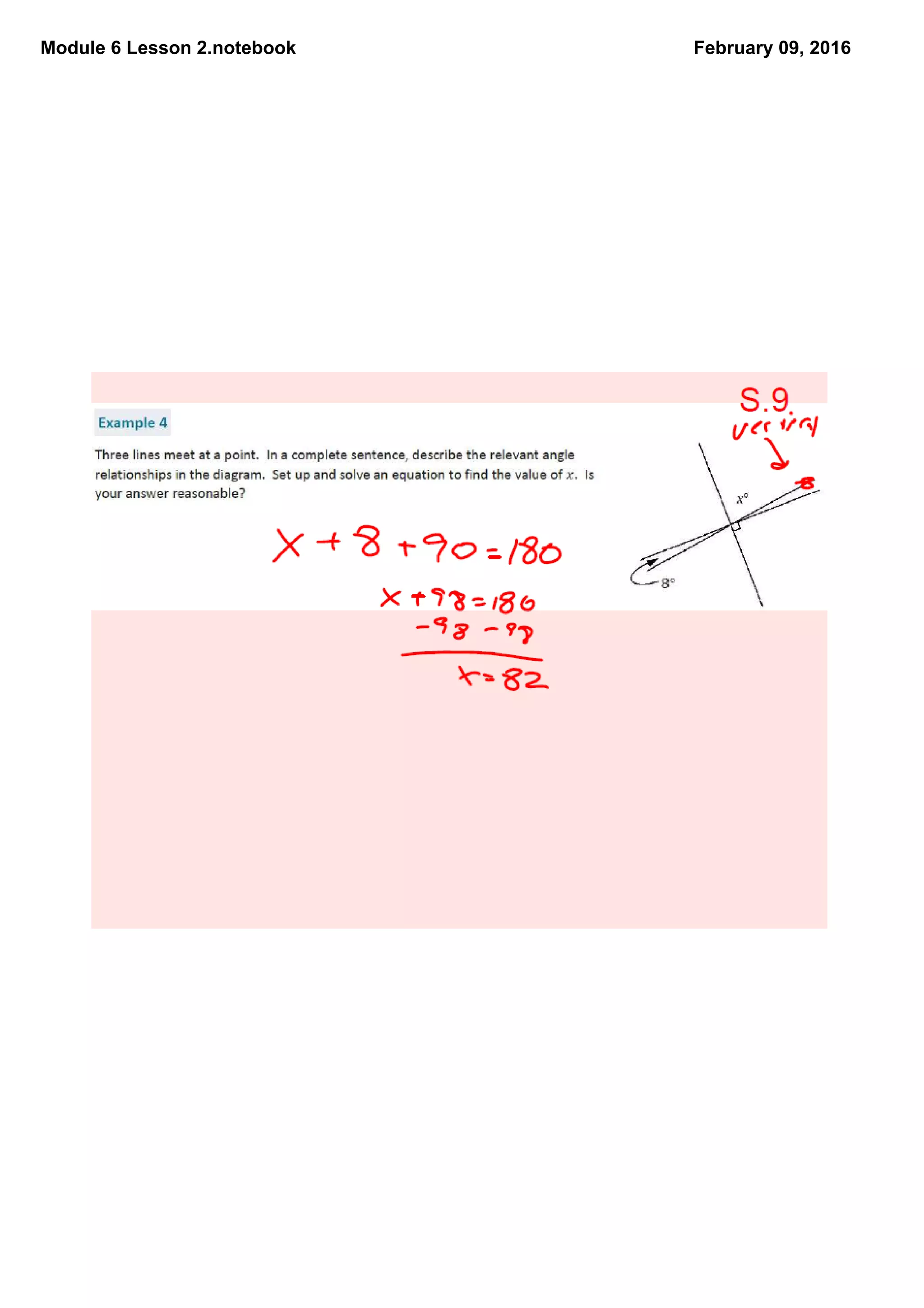 Module 6 Lesson 2.notebook February 09, 2016
 