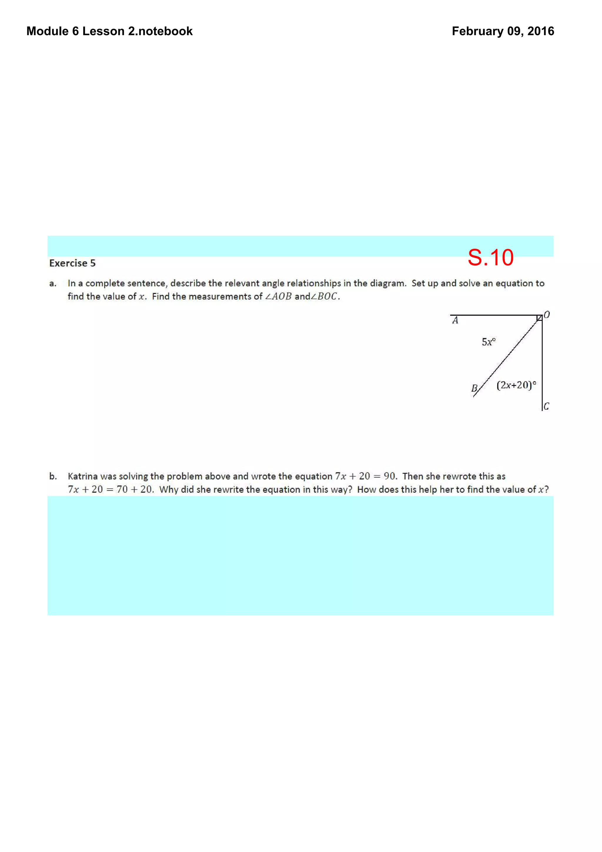 Module 6 Lesson 2.notebook February 09, 2016
S.10
 
