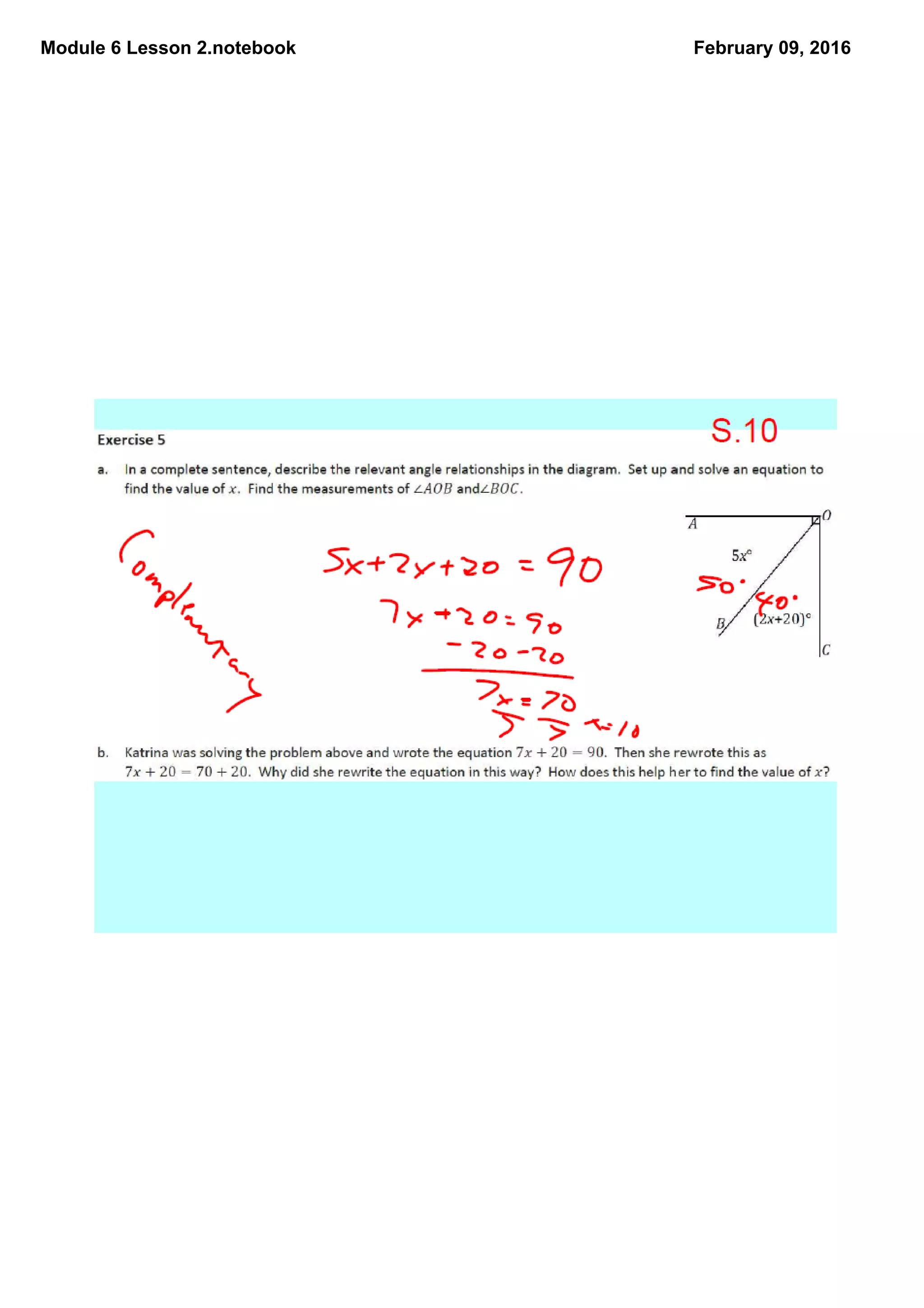 Module 6 Lesson 2.notebook February 09, 2016
 