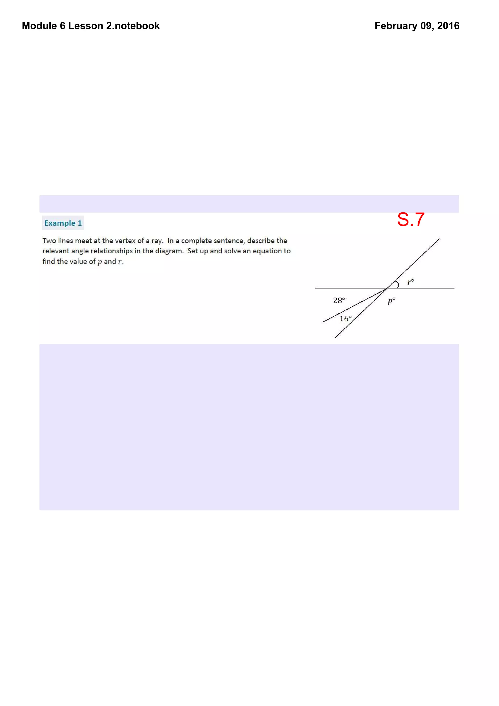 Module 6 Lesson 2.notebook February 09, 2016
S.7
 