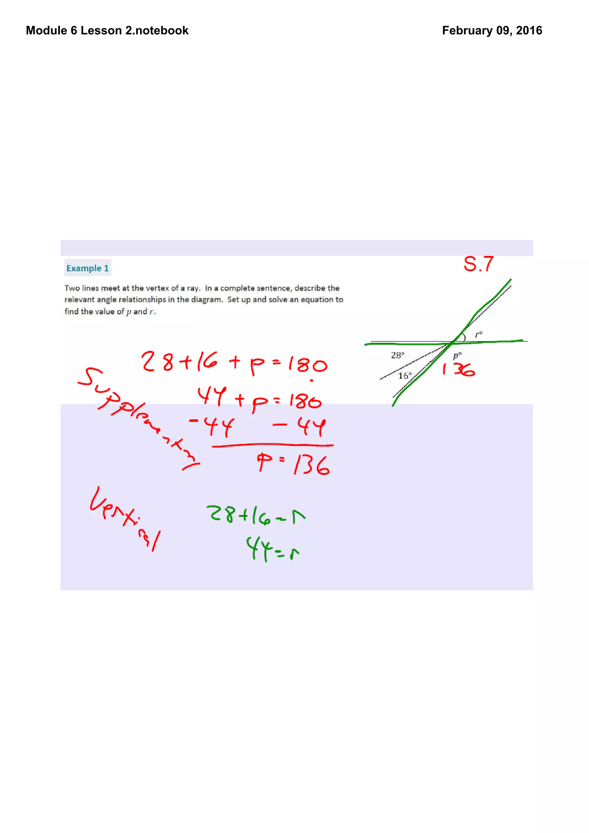Module 6 Lesson 2.notebook February 09, 2016
 