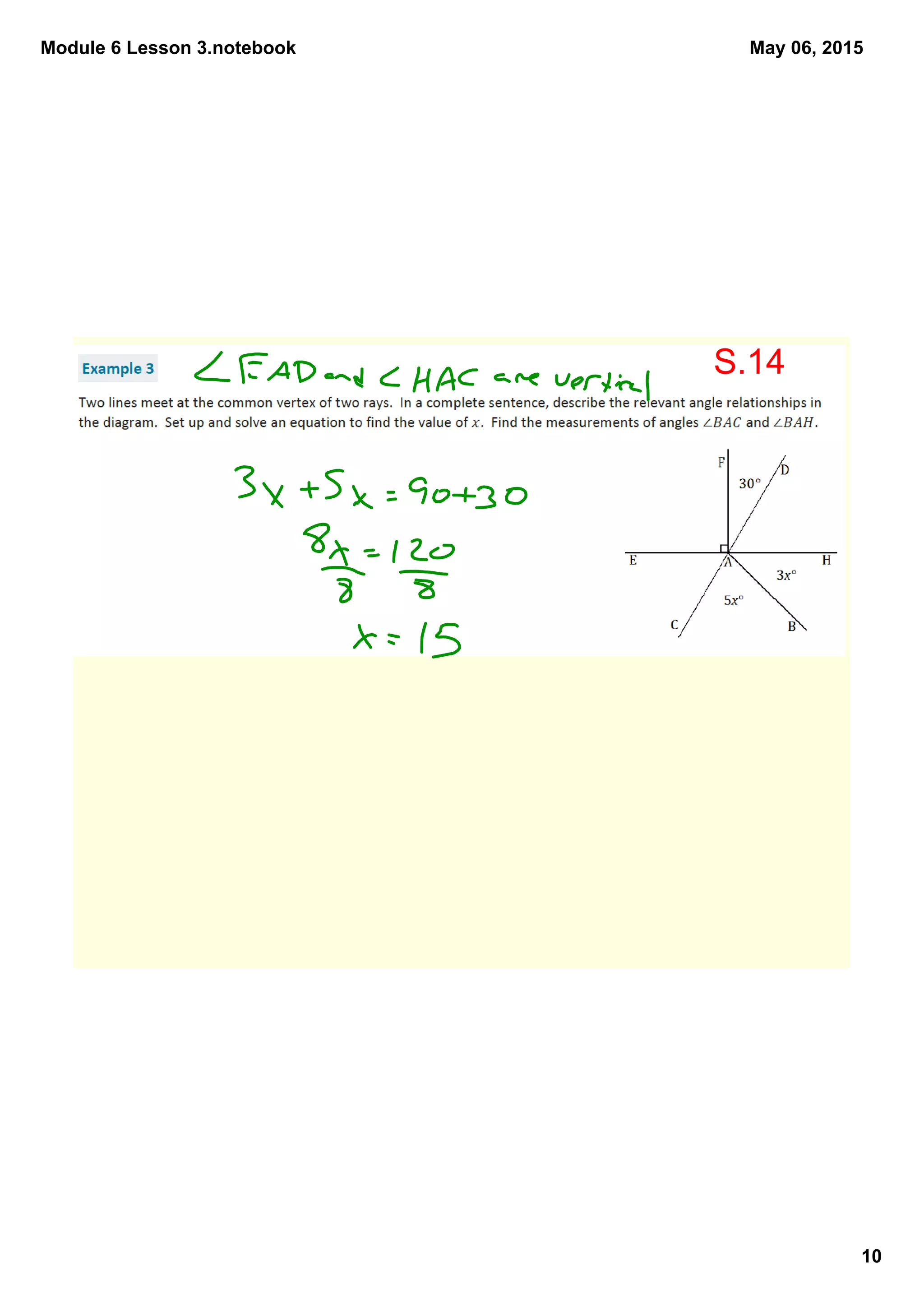 Module 6 Lesson 3.notebook
10
May 06, 2015
S.14
 