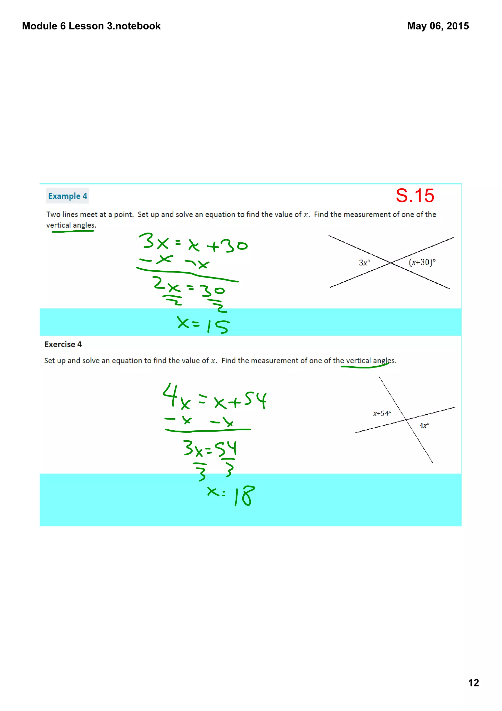 Module 6 Lesson 3.notebook
12
May 06, 2015
S.15
 