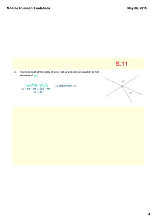 Module 6 Lesson 3.notebook
4
May 06, 2015
S.11