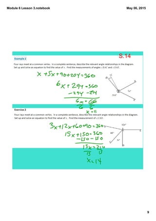 Module 6 Lesson 3.notebook
9
May 06, 2015
S.14