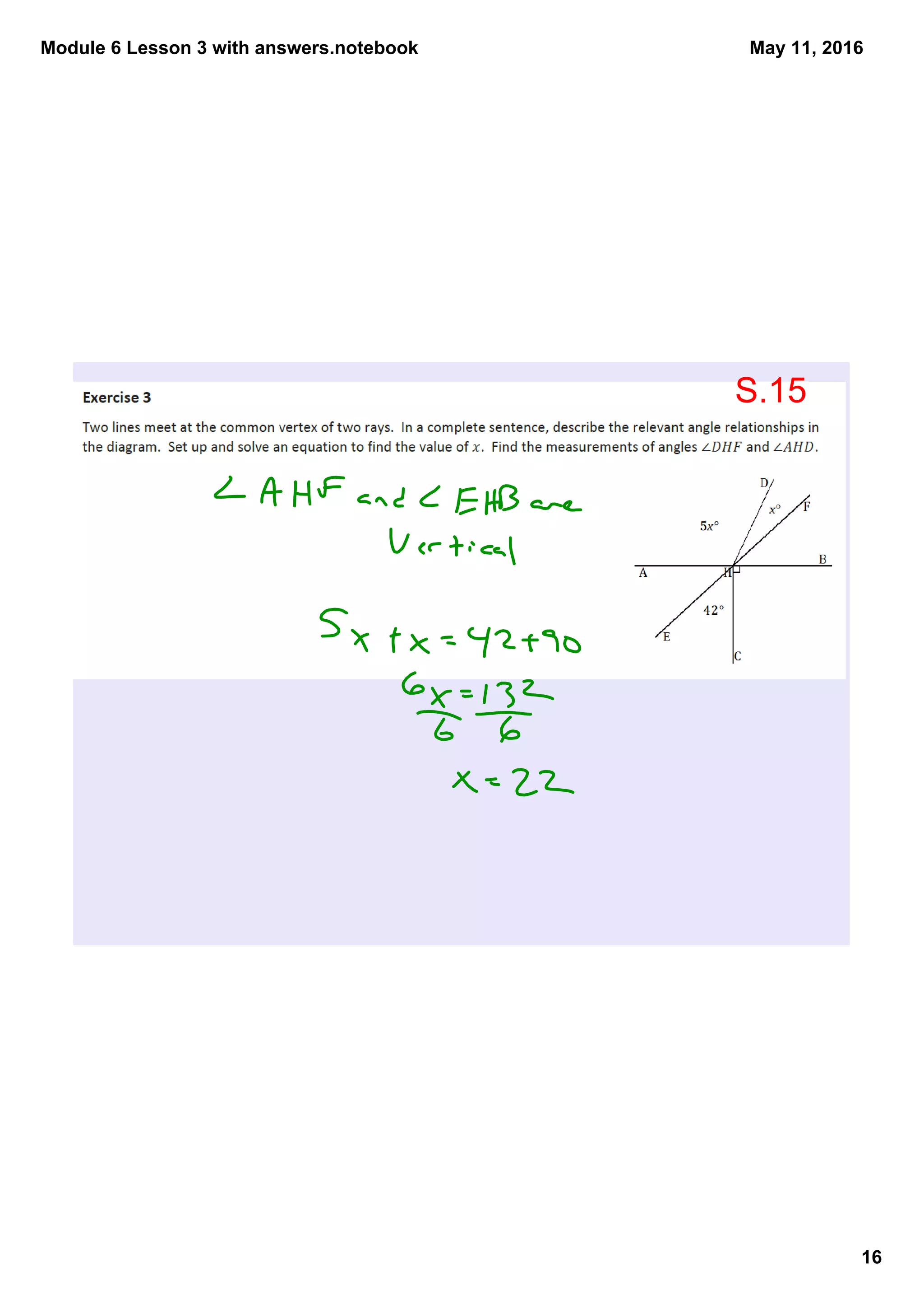 Module 6 Lesson 3 with answers.notebook
16
May 11, 2016
S.15
 