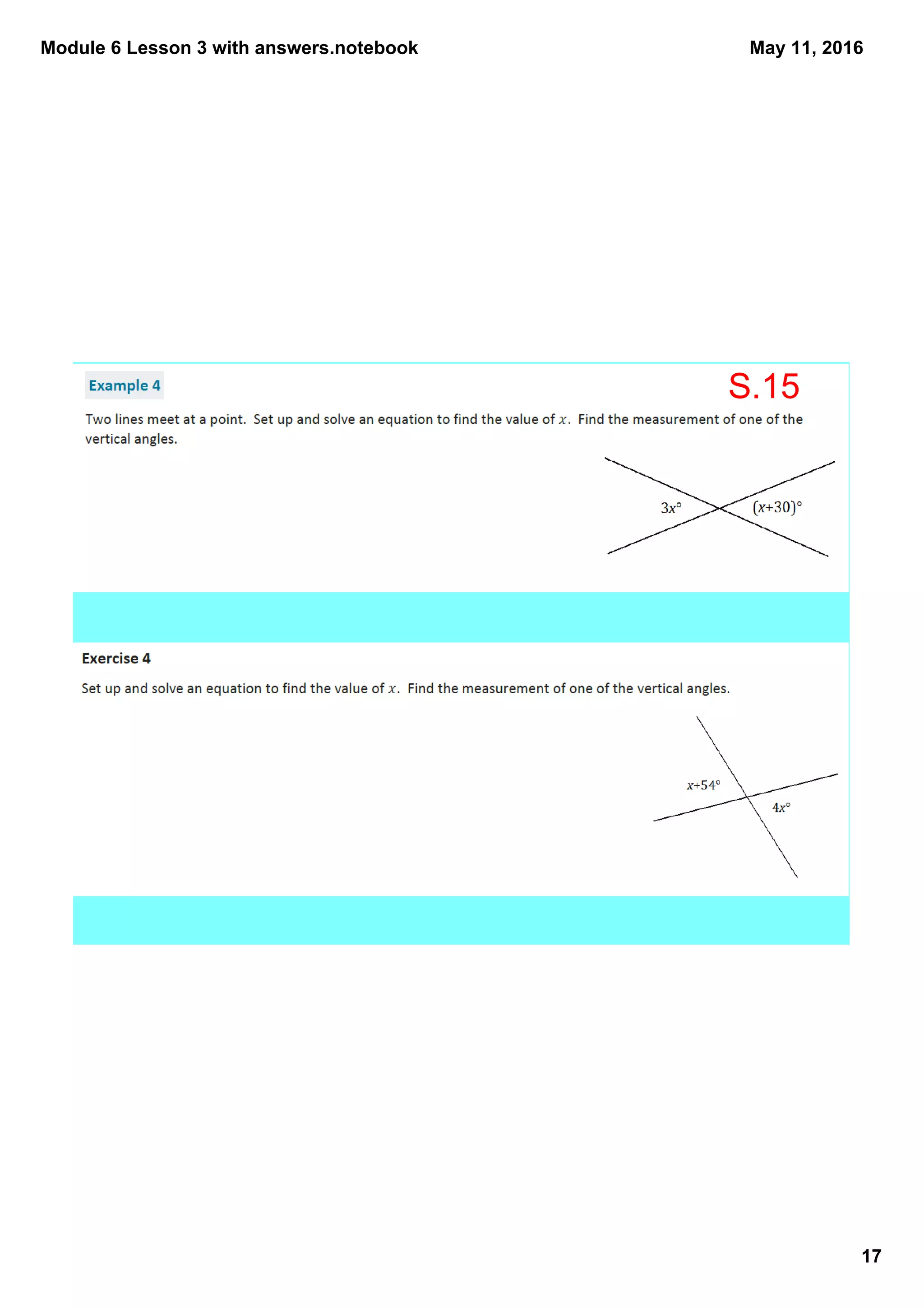 Module 6 Lesson 3 with answers.notebook
17
May 11, 2016
S.15
 