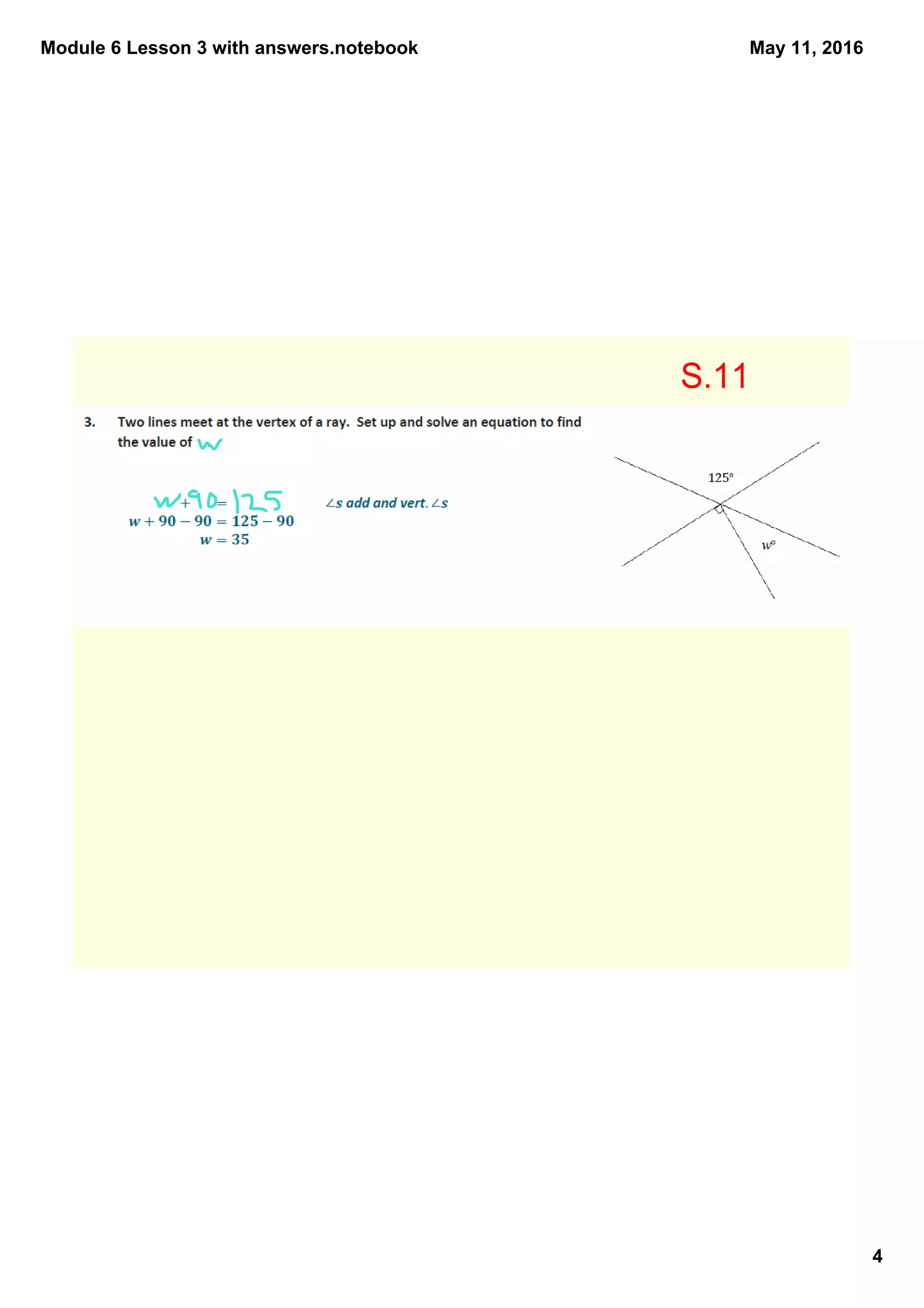 Module 6 Lesson 3 with answers.notebook
4
May 11, 2016
S.11
 