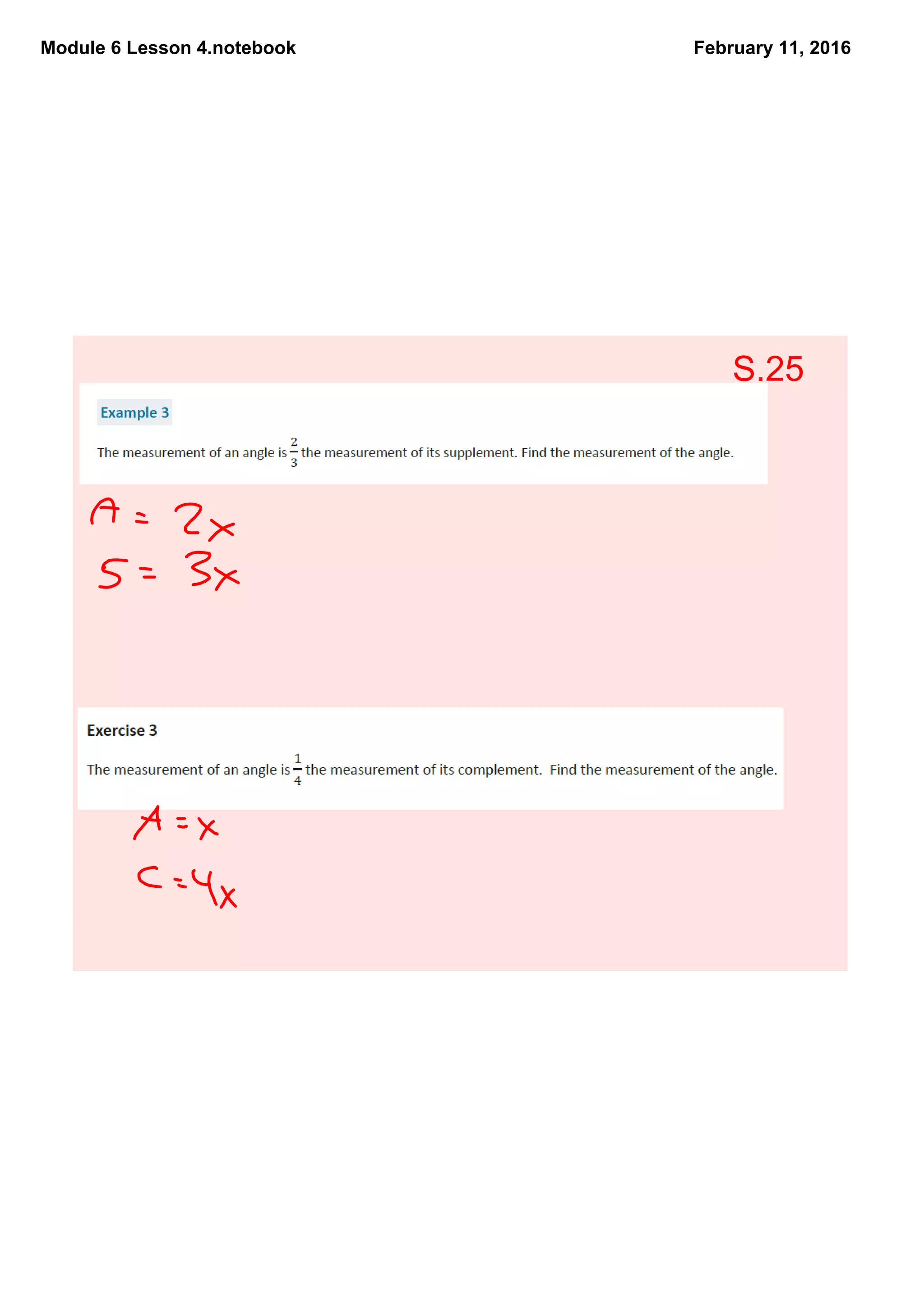 Module 6 Lesson 4.notebook February 11, 2016
S.25
 