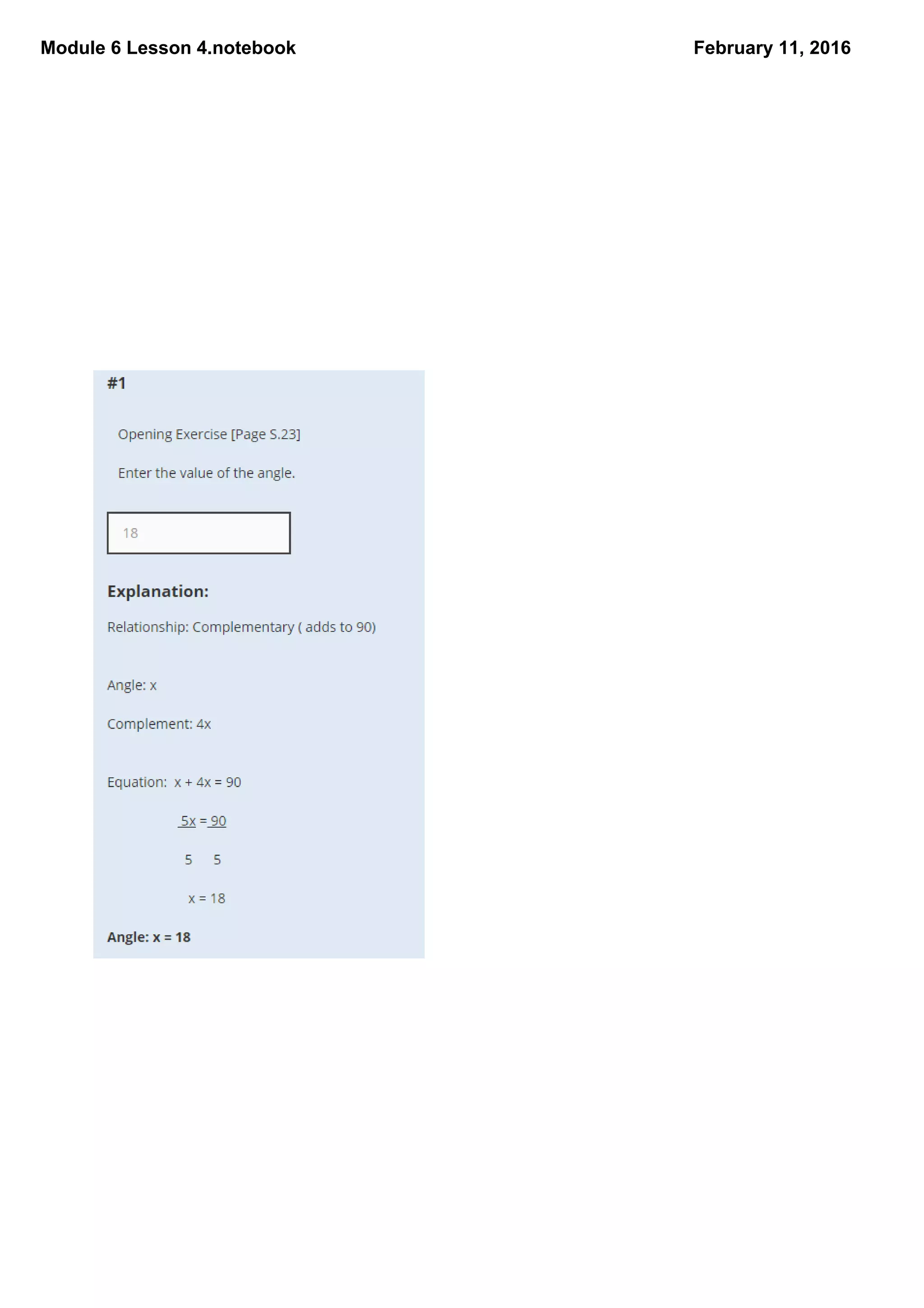 Module 6 Lesson 4.notebook February 11, 2016
 