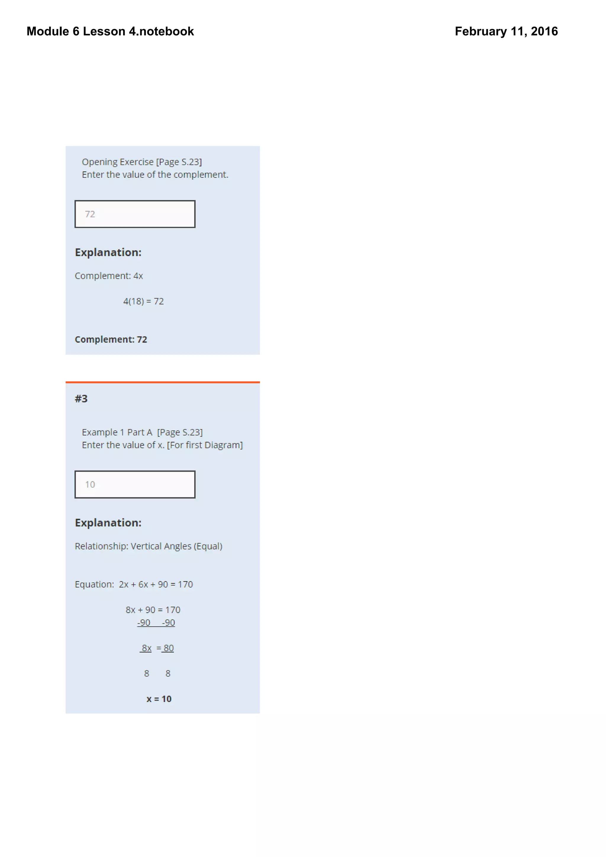 Module 6 Lesson 4.notebook February 11, 2016
 