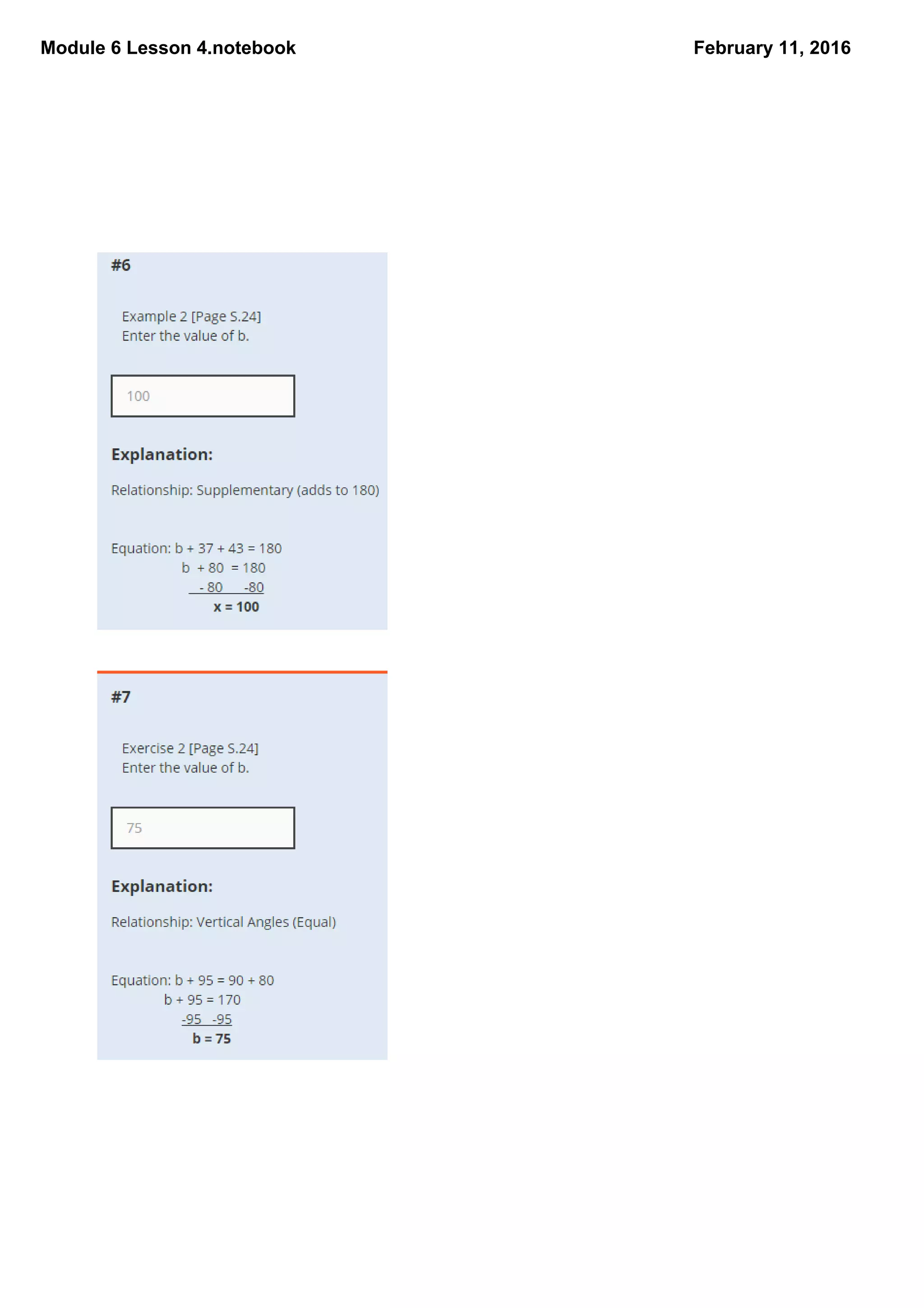 Module 6 Lesson 4.notebook February 11, 2016
 