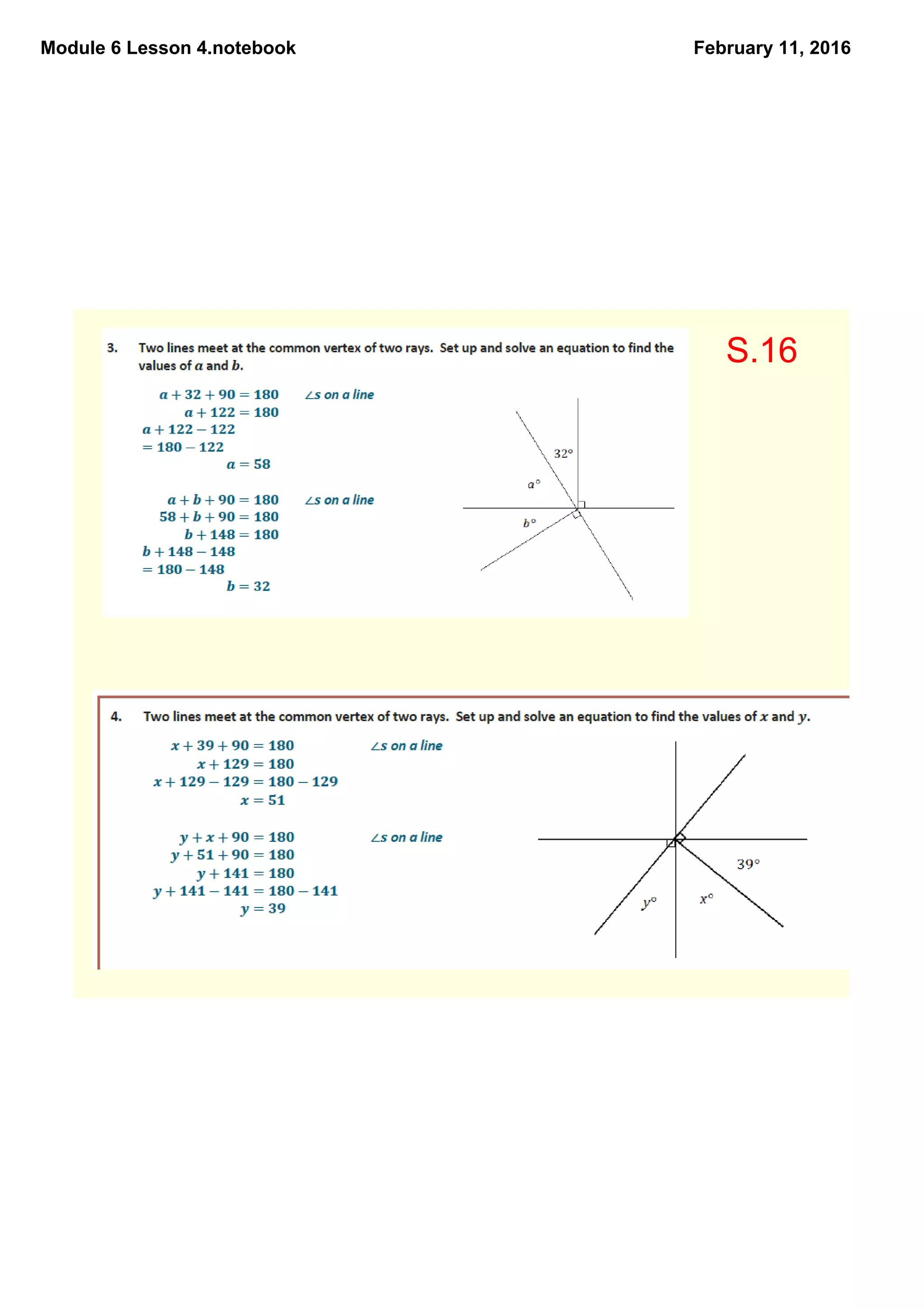 Module 6 Lesson 4.notebook February 11, 2016
S.16
 