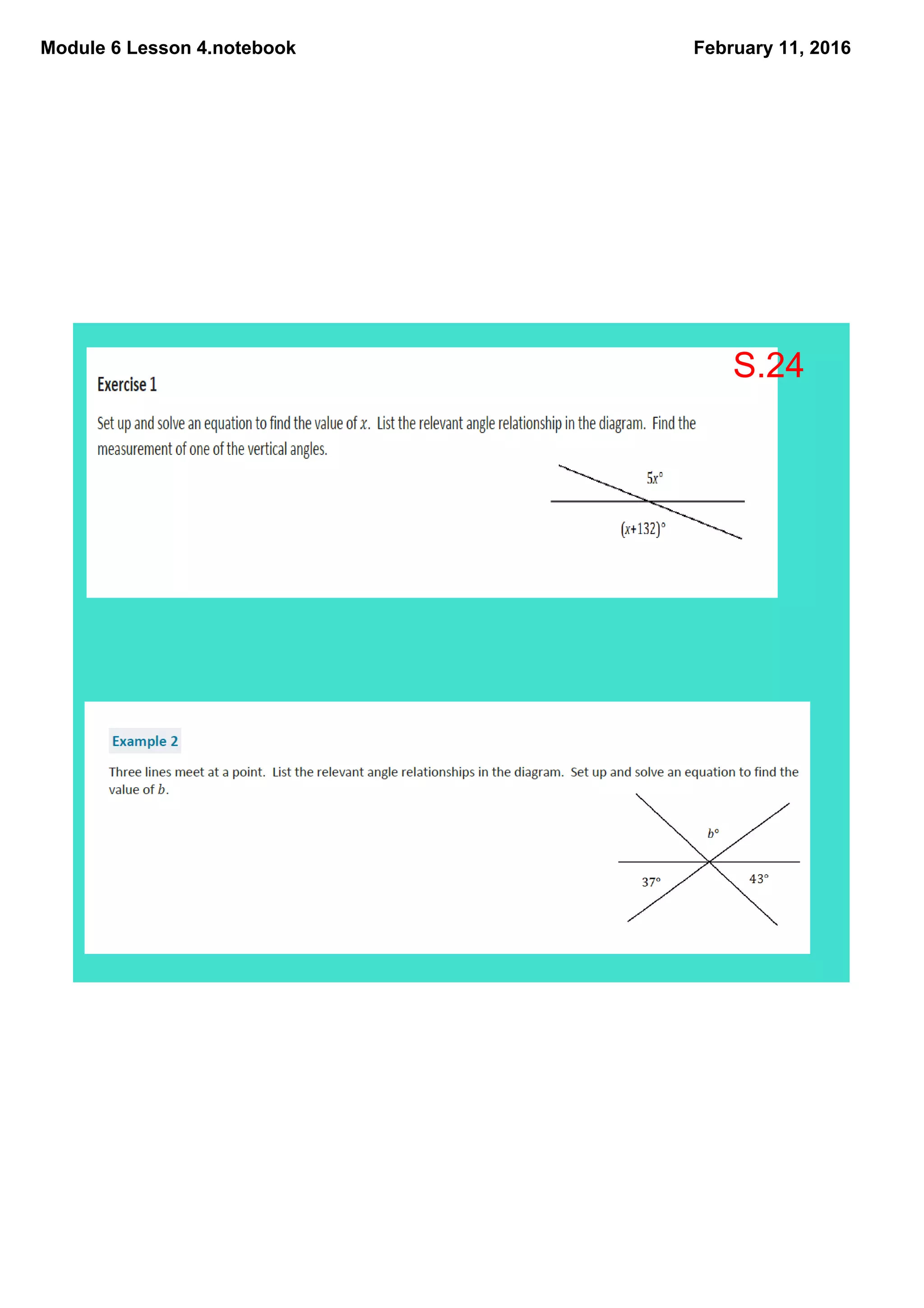Module 6 Lesson 4.notebook February 11, 2016
S.24
 
