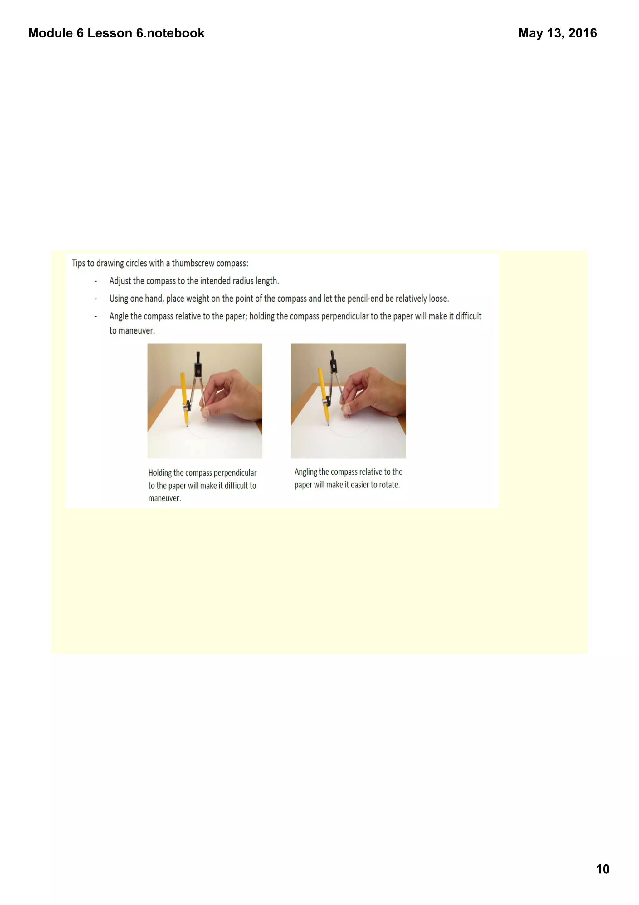 Module 6 Lesson 6.notebook
10
May 13, 2016
 