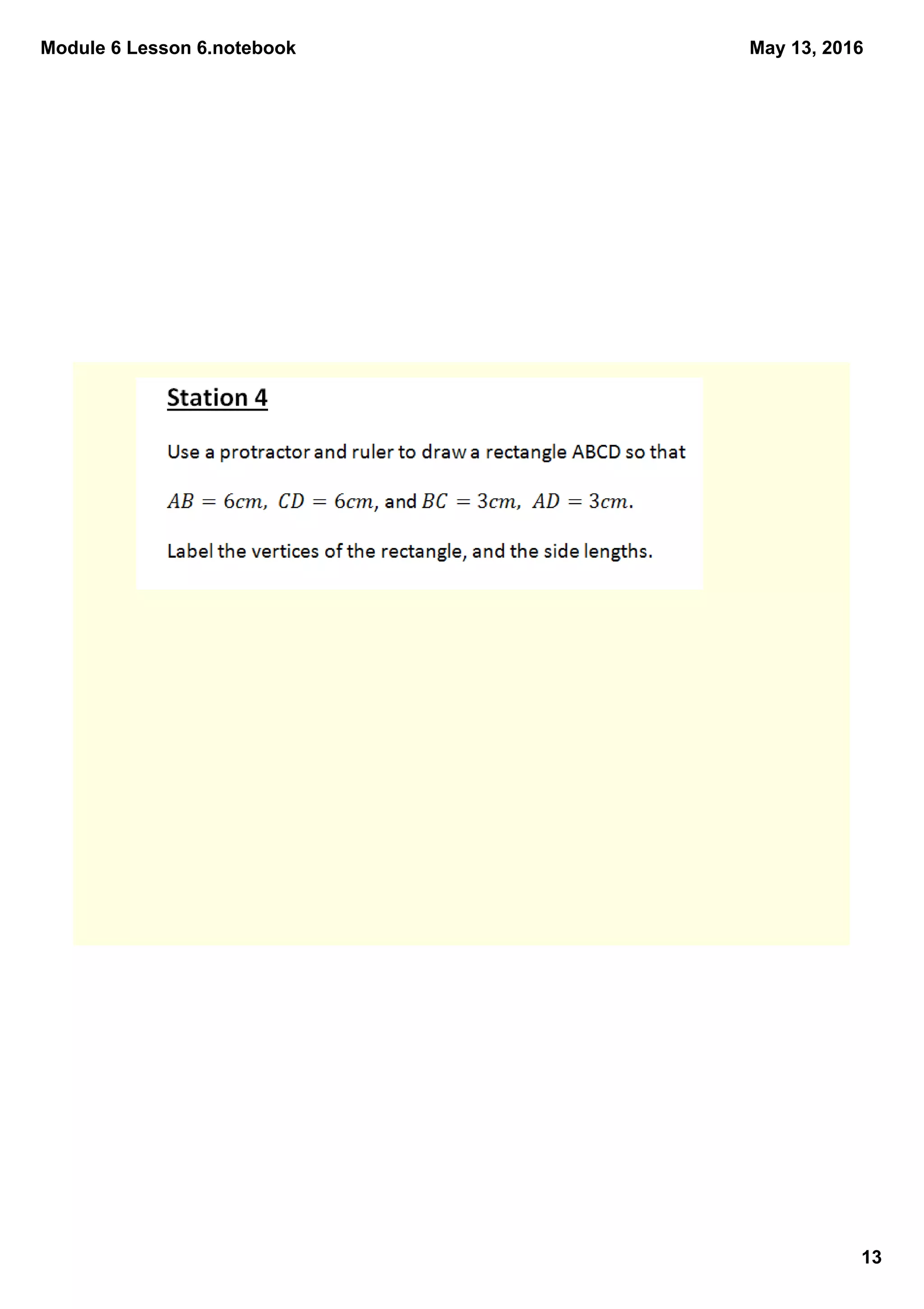Module 6 Lesson 6.notebook
13
May 13, 2016
 