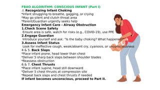 Comprehensive Basic Life Support Training on Foreign Body Airway ...