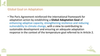 Module 6: Measurement, Reporting and Verification (MRV) and adaptation M&E