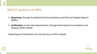 Module 6: Measurement, Reporting and Verification (MRV) and adaptation M&E