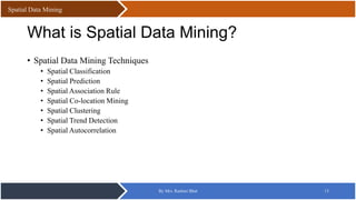Spatial Data Mining | PPT