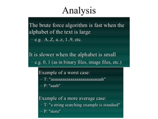 Analysis
 