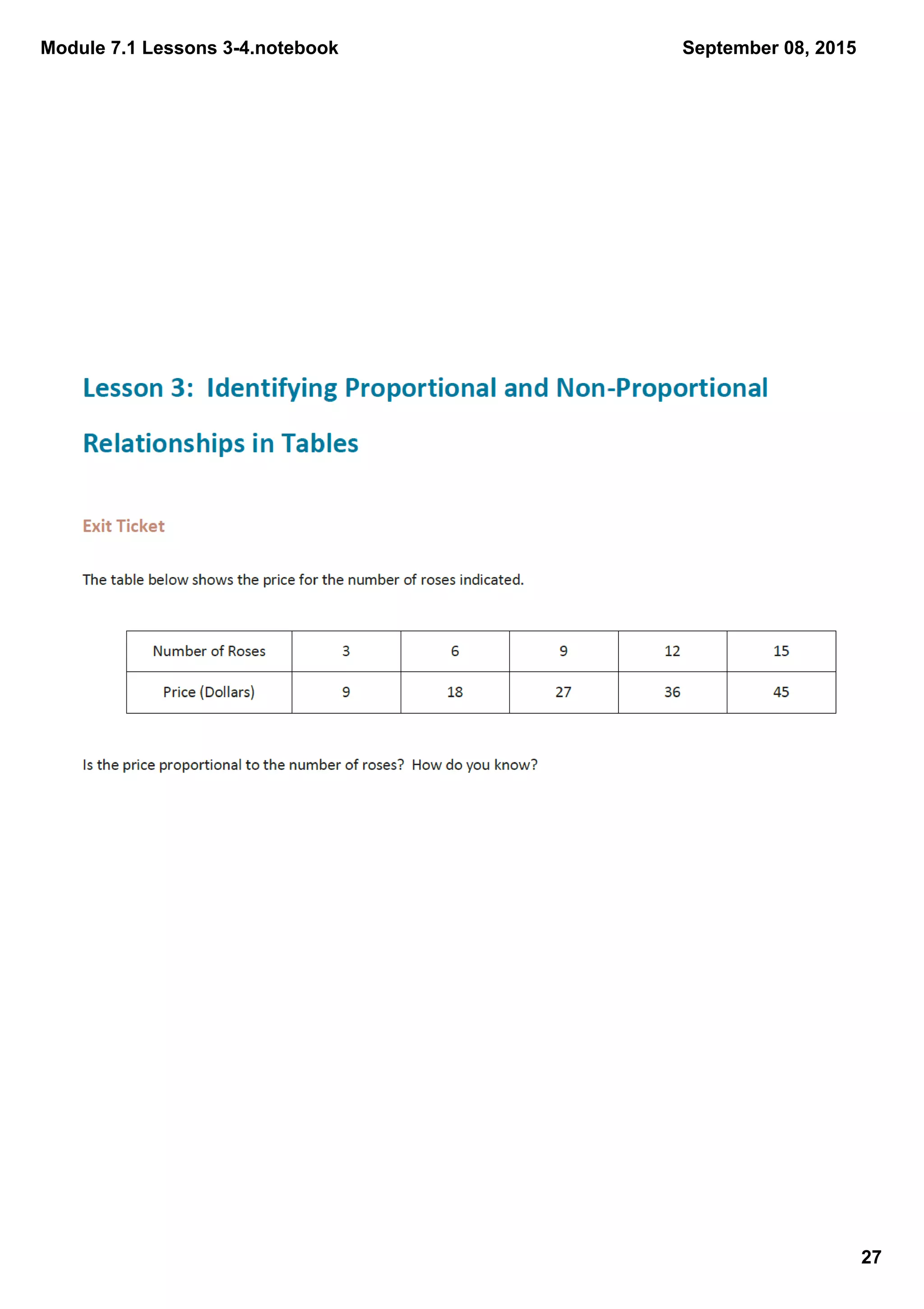 Module 7.1 Lessons 3­4.notebook
27
September 08, 2015
 