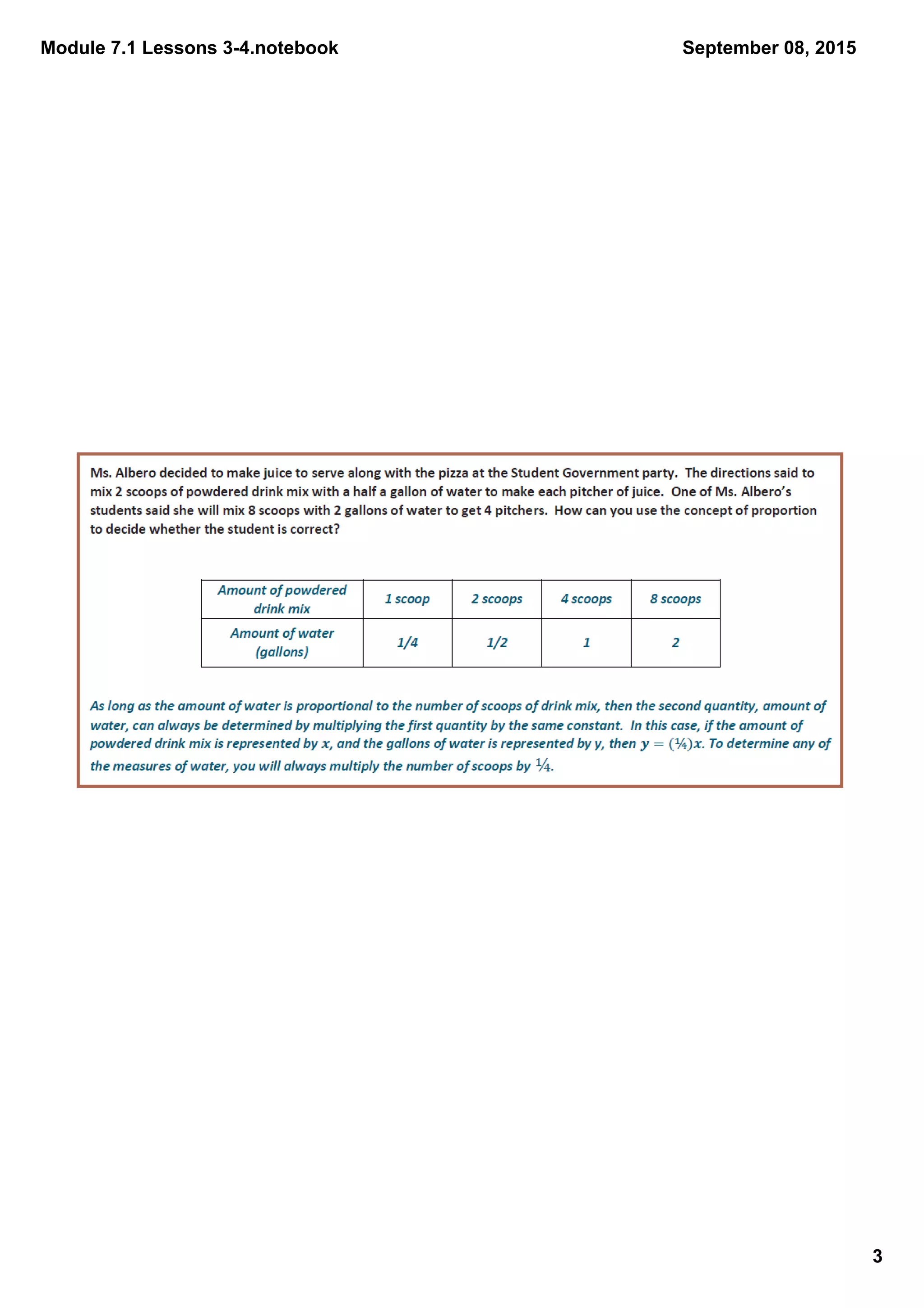 Module 7.1 Lessons 3­4.notebook
3
September 08, 2015
 