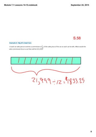 Module 7.1 Lessons 14­15.notebook
8
September 24, 2015
S.58
 