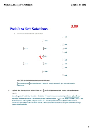 Module 7.2 lesson 16 | PDF