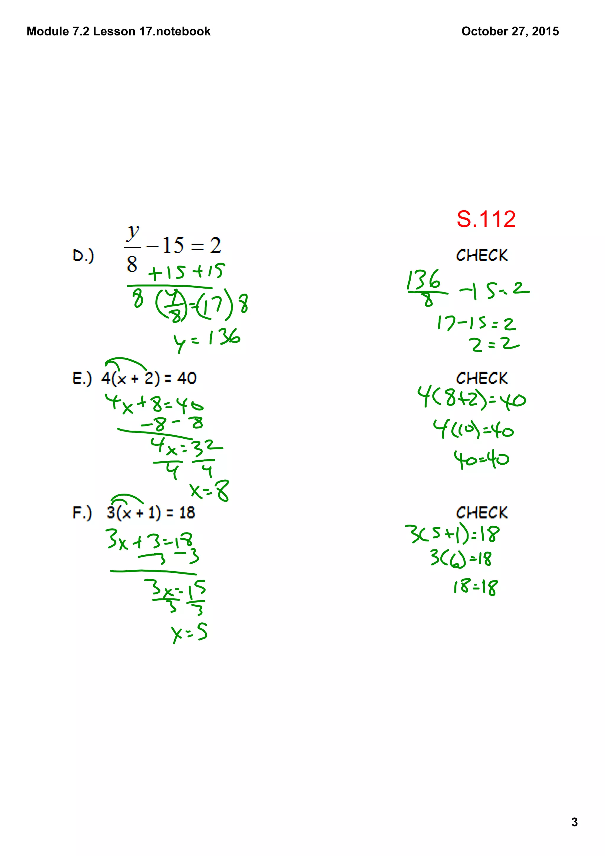 Module 7.2 Lesson 17.notebook
3
October 27, 2015
S.112
 