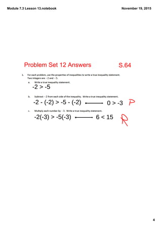 Module 7.3 lesson 13 | PDF